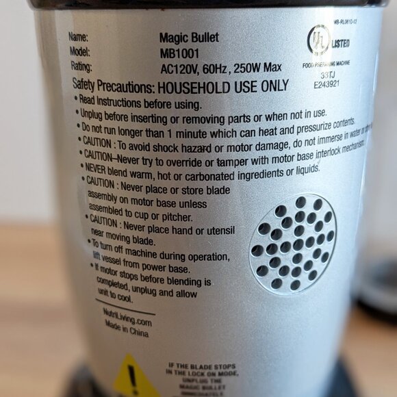 Magic Bullet Blender - 11 Piece Set - Picture 4 of 9